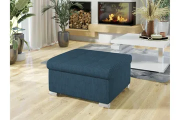 Trefor Fotpall 68 cm - Blå - Möbler - Fåtölj & stolar - Pall & puff - Fotpallar