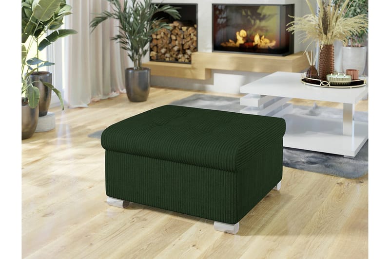 Trefor Fotpall 68 cm - Grön - Möbler - Fåtölj & stolar - Pall & puff - Fotpallar
