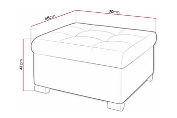 Trefor Fotpall 68 cm - Möbler - Fåtölj & stolar - Pall & puff - Fotpallar