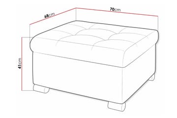 Trefor Fotpall 68 cm - Möbler - Fåtölj & stolar - Pall & puff - Fotpallar
