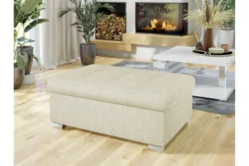 Trefor Fotpall 70 cm - Cream - Möbler - Fåtölj & stolar - Pall & puff - Fotpallar