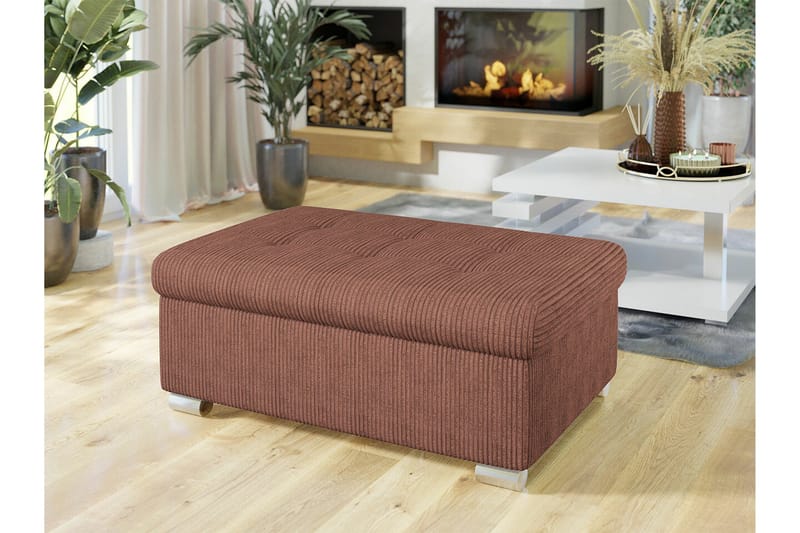 Trefor Fotpall 70 cm - Rosa - Möbler - Fåtölj & stolar - Pall & puff - Fotpallar