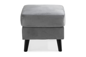 Trend Fotpall - Ljusgrå Sammet - Möbler - Fåtölj & stolar - Pall & puff - Fotpallar