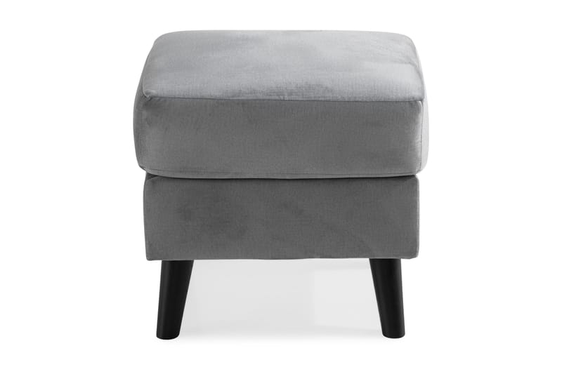 Trend Fotpall - Ljusgrå Sammet - Möbler - Fåtölj & stolar - Pall & puff - Fotpallar