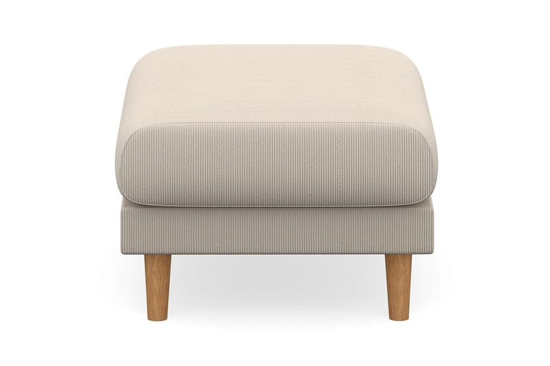 Trend Lyx Fotpall - Beige/Ek - Möbler - Fåtölj & stolar - Pall & puff - Fotpallar