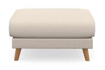 Trend Lyx Fotpall - Beige/Ek - Möbler - Fåtölj & stolar - Pall & puff - Fotpallar