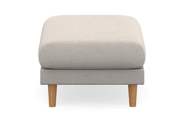 Trend Lyx Fotpall - Beige/Ek - Möbler - Fåtölj & stolar - Pall & puff - Fotpallar