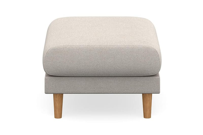 Trend Lyx Fotpall - Beige/Ek - Möbler - Fåtölj & stolar - Pall & puff - Fotpallar