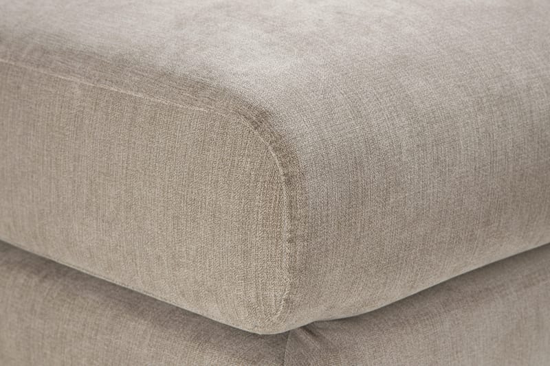 Trend Lyx Fotpall - Beige/Ek - Möbler - Fåtölj & stolar - Pall & puff - Fotpallar