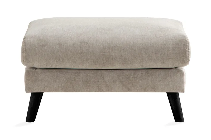 Trend Lyx Fotpall - Beige/Svart - Möbler - Fåtölj & stolar - Pall & puff - Fotpallar
