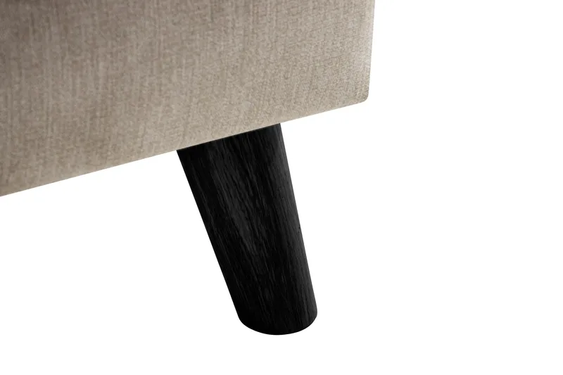 Trend Lyx Fotpall - Beige/Svart - Möbler - Fåtölj & stolar - Pall & puff - Fotpallar
