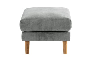 Trend Lyx Fotpall - Grå/Ek - Möbler - Fåtölj & stolar - Pall & puff - Fotpallar
