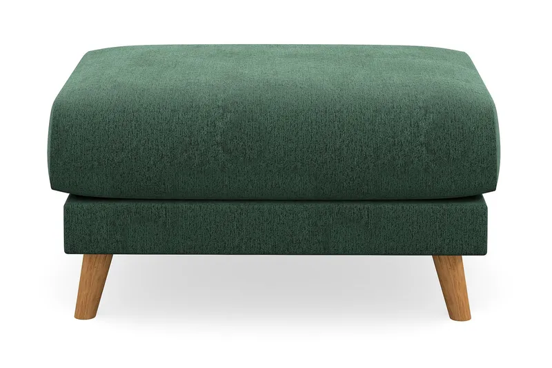 Trend Lyx Fotpall - Grön/Ek - Möbler - Fåtölj & stolar - Pall & puff - Fotpallar