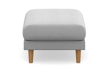 Trend Lyx Fotpall - Ljusgrå/Ek - Möbler - Fåtölj & stolar - Pall & puff - Fotpallar