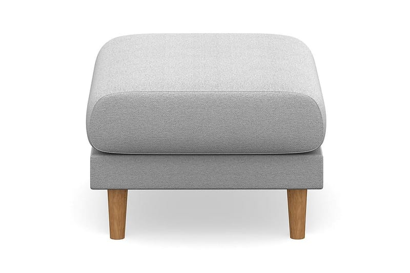 Trend Lyx Fotpall - Ljusgrå/Ek - Möbler - Fåtölj & stolar - Pall & puff - Fotpallar