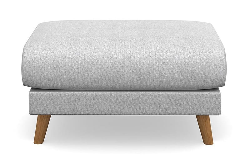 Trend Lyx Fotpall - Ljusgrå/Ek - Möbler - Fåtölj & stolar - Pall & puff - Fotpallar