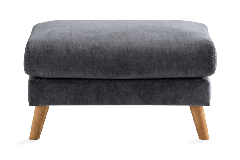 Trend Lyx Fotpall - Mörkgrå/Ek - Möbler - Fåtölj & stolar - Pall & puff - Fotpallar