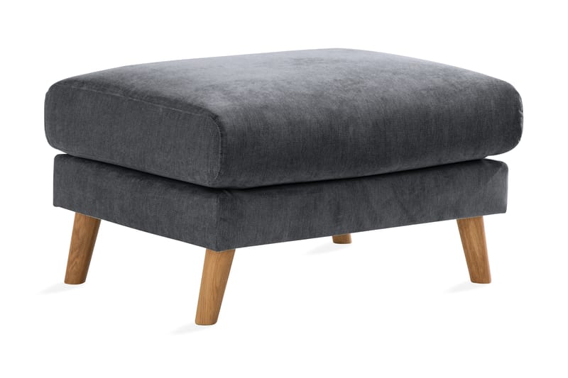 Trend Lyx Fotpall - Mörkgrå/Ek - Möbler - Fåtölj & stolar - Pall & puff - Fotpallar