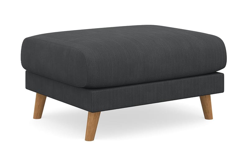 Trend Lyx Fotpall - Mörkgrå/Ek - Möbler - Fåtölj & stolar - Pall & puff - Fotpallar