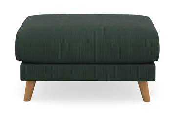 Trend Lyx Fotpall - Mörkgrön/Ek - Möbler - Fåtölj & stolar - Pall & puff - Fotpallar