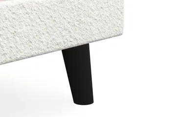 Trend Lyx Fotpall - Vit|Bouclé - Möbler - Fåtölj & stolar - Pall & puff - Fotpallar