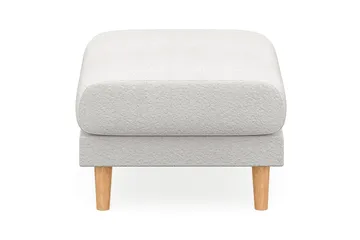 Trend Lyx Fotpall - Vit/Ek - Möbler - Fåtölj & stolar - Pall & puff - Fotpallar