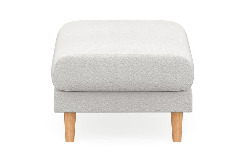 Trend Lyx Fotpall - Vit/Ek - Möbler - Fåtölj & stolar - Pall & puff - Fotpallar