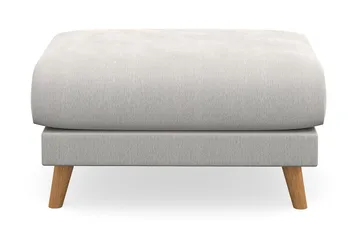 Trend Lyx Fotpall - Vit/Ek - Möbler - Fåtölj & stolar - Pall & puff - Fotpallar