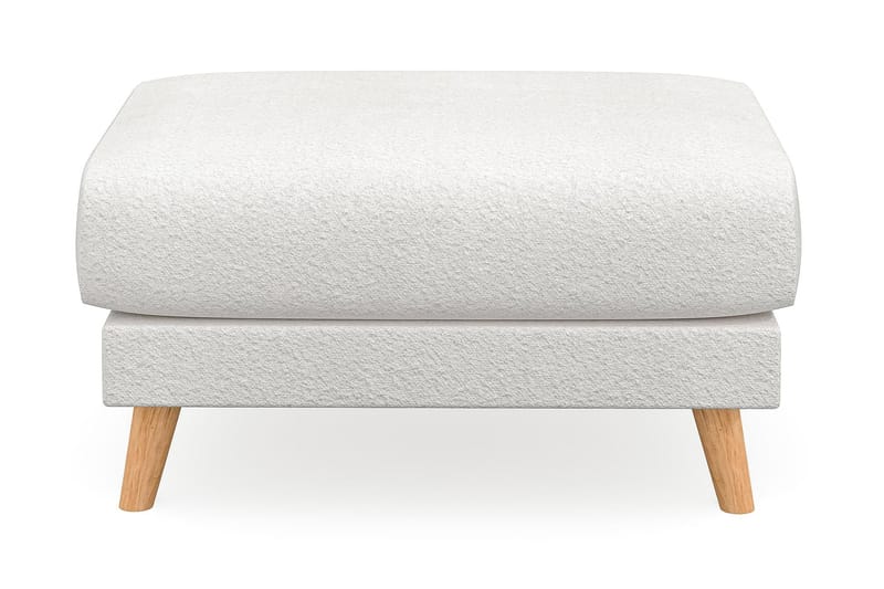 Trend Lyx Fotpall - Vit/Ek - Möbler - Fåtölj & stolar - Pall & puff - Fotpallar