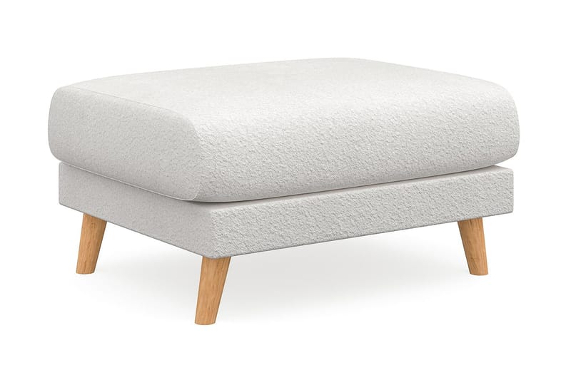 Trend Lyx Fotpall - Vit/Ek - Möbler - Fåtölj & stolar - Pall & puff - Fotpallar