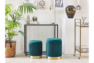 Trumelet Fotpall med Förvaring 2-pack - Blå - Möbler - Fåtölj & stolar - Pall & puff - Fotpallar