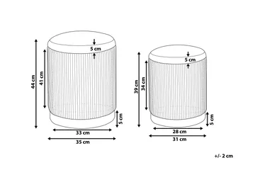 Trumelet Fotpall med Förvaring 2-pack - Blå - Möbler - Fåtölj & stolar - Pall & puff - Fotpallar