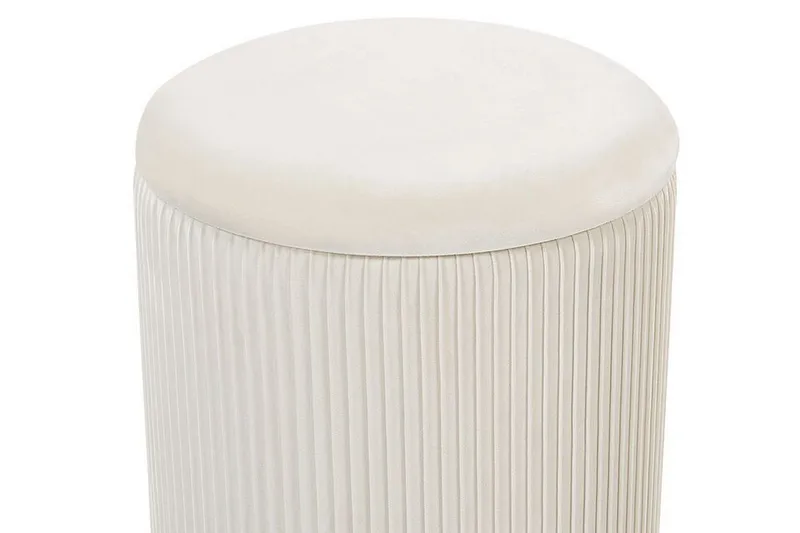 Trumelet Fotpall med Förvaring 2-pack - Vit - Möbler - Fåtölj & stolar - Pall & puff - Fotpallar