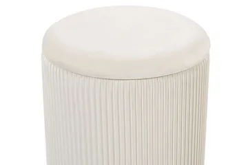 Trumelet Fotpall med Förvaring 2-pack - Vit - Möbler - Fåtölj & stolar - Pall & puff - Fotpallar