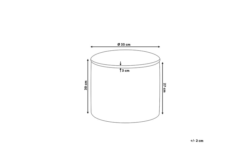 Tunica Fotpall 35|35 cm - Grön - Möbler - Fåtölj & stolar - Pall & puff - Fotpallar
