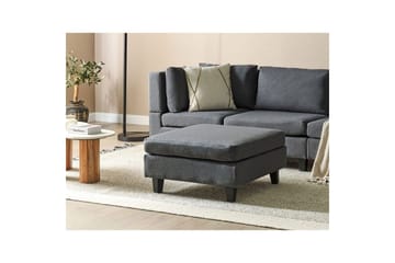 Fotpall Unstad Mörkgrå/svart - Mörkgrå/svart - Möbler - Fåtölj & stolar - Pall & puff - Fotpallar