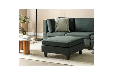 Fotpall Unstad Mörkgrön/Svart - Mörkgrön/Svart - Möbler - Fåtölj & stolar - Pall & puff - Fotpallar