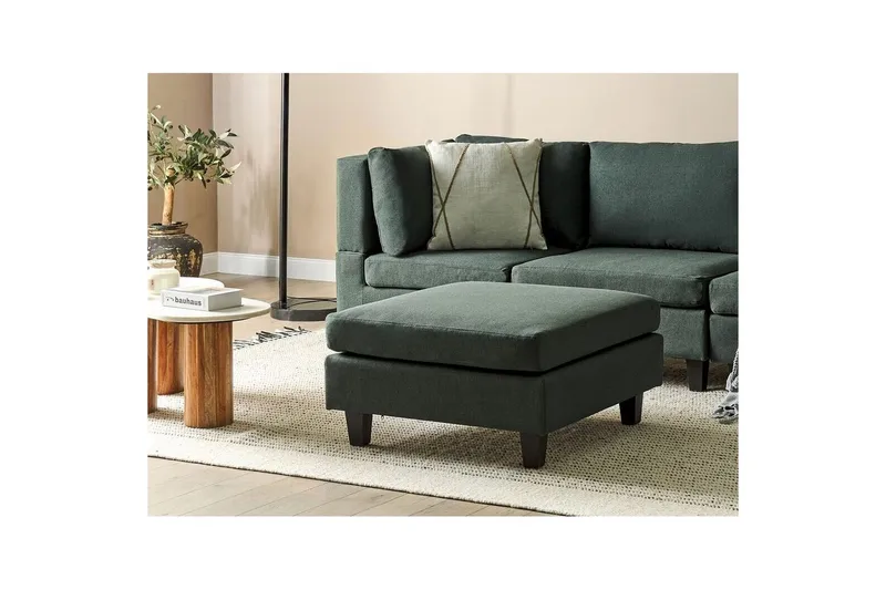 Fotpall Unstad Mörkgrön/Svart - Mörkgrön/Svart - Möbler - Fåtölj & stolar - Pall & puff - Fotpallar