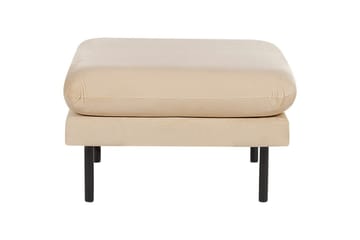 Fotpall Vinterbro Beige/svart, Sammet - Beige/svart, Sammet - Möbler - Fåtölj & stolar - Pall & puff - Fotpallar