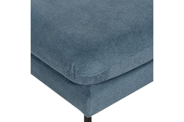 Fotpall Vinterbro Blå/Svart, Chenille - Blå/Svart, Chenille - Möbler - Fåtölj & stolar - Pall & puff - Fotpallar