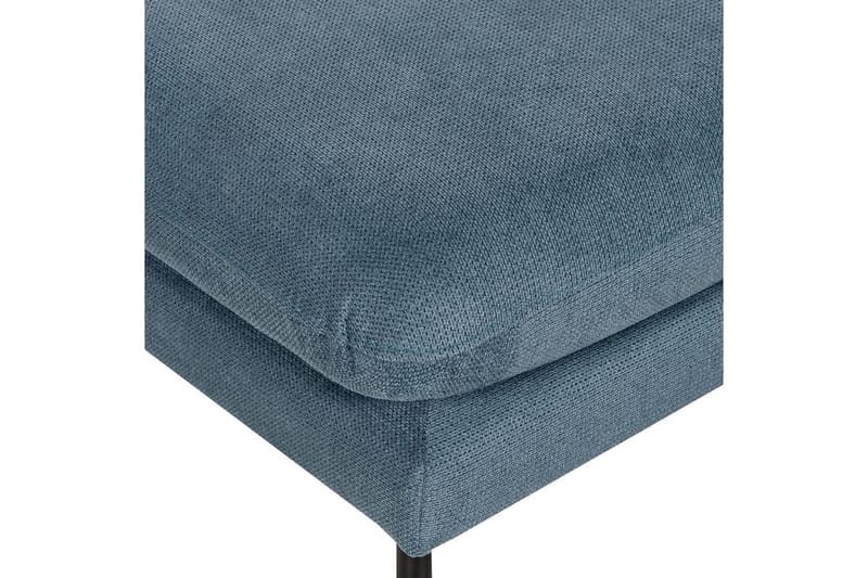 Fotpall Vinterbro Blå/Svart, Chenille - Blå/Svart, Chenille - Möbler - Fåtölj & stolar - Pall & puff - Fotpallar