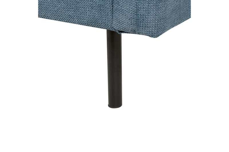 Fotpall Vinterbro Blå/Svart, Chenille - Blå/Svart, Chenille - Möbler - Fåtölj & stolar - Pall & puff - Fotpallar