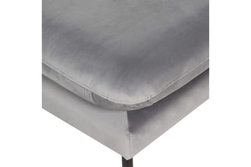 Fotpall Vinterbro Grå/svart, Sammet - Grå/svart, Sammet - Möbler - Fåtölj & stolar - Pall & puff - Fotpallar