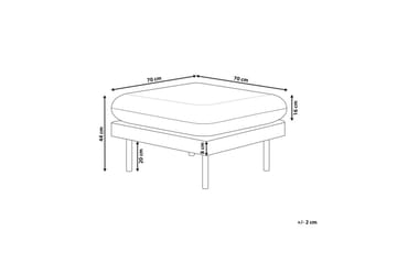 Fotpall Vinterbro Grå/svart, Sammet - Grå/svart, Sammet - Möbler - Fåtölj & stolar - Pall & puff - Fotpallar