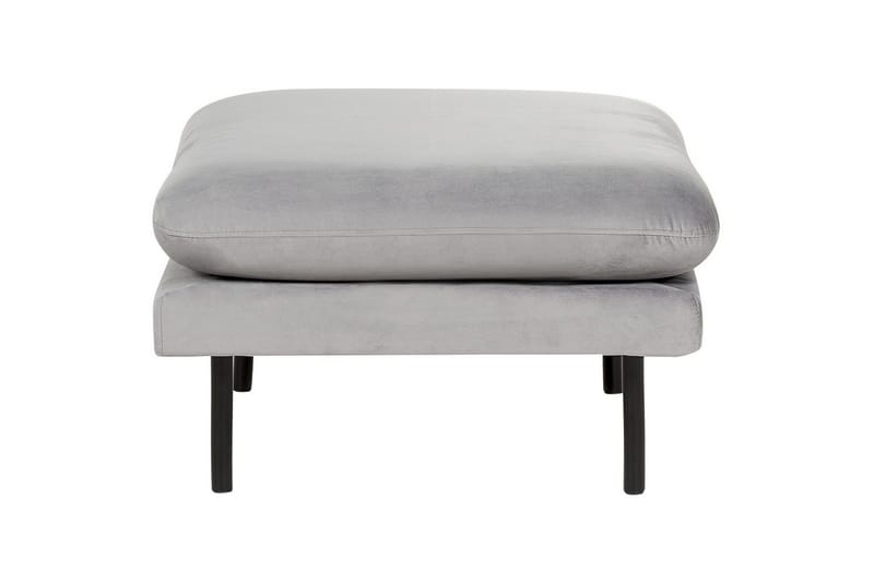 Fotpall Vinterbro Grå/svart, Sammet - Grå/svart, Sammet - Möbler - Fåtölj & stolar - Pall & puff - Fotpallar