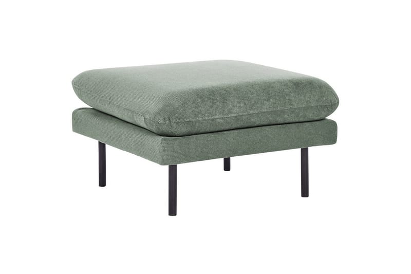 Fotpall Vinterbro Grön/Svart, Polyester - Grön/Svart, Polyester - Möbler - Fåtölj & stolar - Pall & puff - Fotpallar