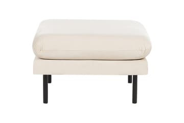 Fotpall Vinterbro Ljusbeige/svart, Sammet - Ljusbeige/svart, Sammet - Möbler - Fåtölj & stolar - Pall & puff - Fotpallar