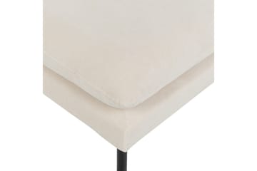 Fotpall Vinterbro Ljusbeige/svart, Polyester - Ljusbeige/svart, Polyester - Möbler - Fåtölj & stolar - Pall & puff - Fotpallar