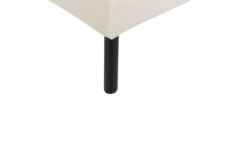 Fotpall Vinterbro Ljusbeige/svart, Polyester - Ljusbeige/svart, Polyester - Möbler - Fåtölj & stolar - Pall & puff - Fotpallar