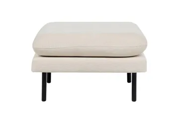 Fotpall Vinterbro Ljusbeige/svart, Polyester - Ljusbeige/svart, Polyester - Möbler - Fåtölj & stolar - Pall & puff - Fotpallar